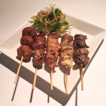 Assorted grilled chicken skewers, 5 kinds