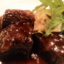 Simmered beef cheek