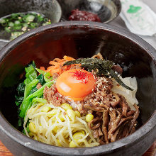 Stone grilled bibimbap