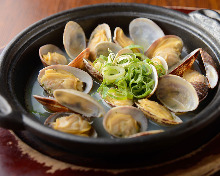 Manila clams steamed with sake