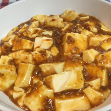 Spicy tofu and ground meat