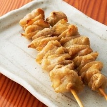 Chicken skin skewer