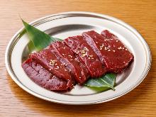 Charcoal grilled liver