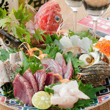 Assorted sashimi