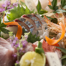 Assorted sashimi