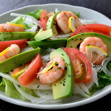 Shrimp and avocado salad