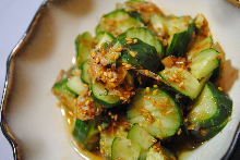 Smashed cucumber salad