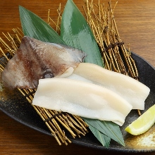 Surume-squid sashimi