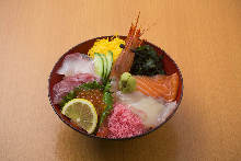 Seafood rice bowl