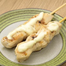 Grilled chicken tenderloin with cheese