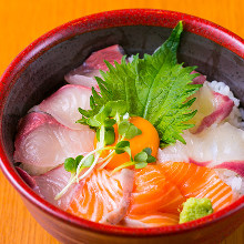 Seafood rice bowl