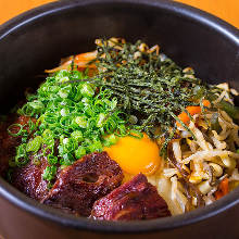 Stone grilled bibimbap