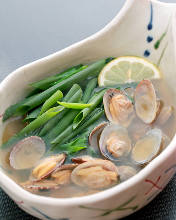 Manila clams steamed with sake