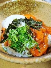 Nokke(raw salmon) Rice
