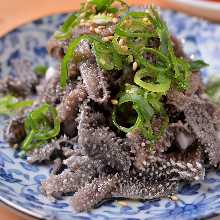 Senmai (omasum) sashimi Senmai (omasum) sashimi