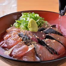 Seafood rice bowl