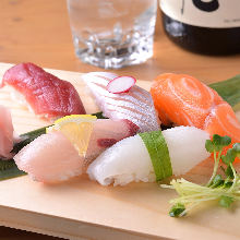 Assorted nigiri sushi, 5 kinds