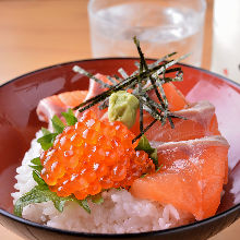 Seafood rice bowl