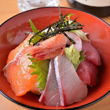 Seafood rice bowl