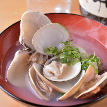 Steamed with sake