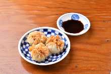 deep-fried Shaomai dumplings