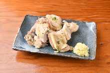 Steamed Chicken Negi Ginger Sauce