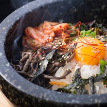 Stone grilled bibimbap