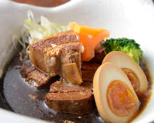 Simmered pork belly