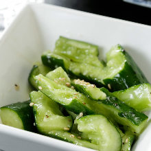 Smashed cucumber salad