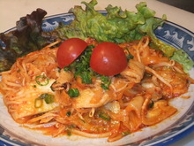 Stir-fried pork with kimchi