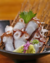 Octopus sashimi