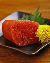 Marinated cod roe