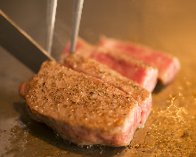 Wagyu beef sirloin steak