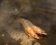 Salted and grilled prawn