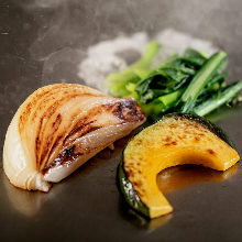 Grilled seasonal vegetables