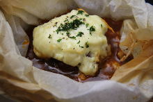 Stewed hamburg steak