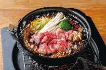 Wagyu beef sukiyaki set meal