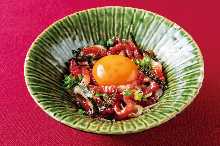 Horse meat tartare