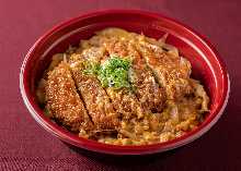 Pork cutlet rice bowl