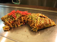 Yakisoba in an omelet