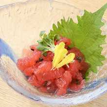 Jellyfish with pickled plum