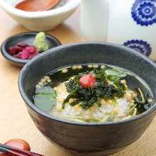 Ochazuke with dashi soup