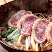 Buckwheat noodles with roasted duck