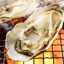 Grilled oysters