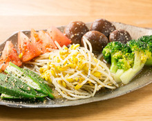 Namul (Korean seasoned vegetables or wild greens)