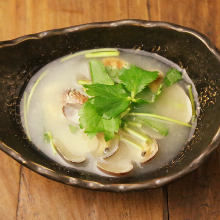 Manila clams steamed with sake