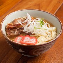 Okinawan noodles with sparerib