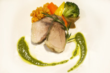 Steamed pork, pork shabu-shabu