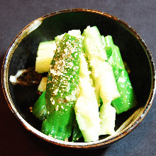 Smashed cucumber salad