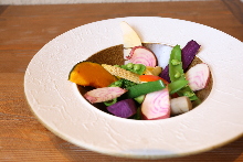 Warm vegetable salad